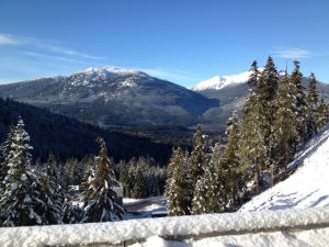Beautiful Whistler on our last race day.